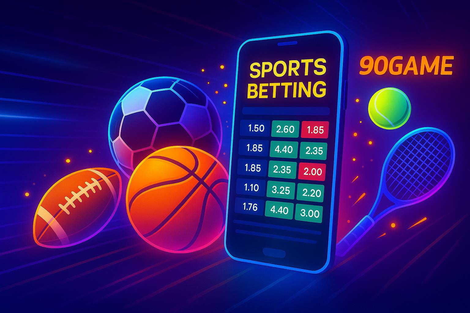 Aposte em apostas esportivas no cassino online 90GAME